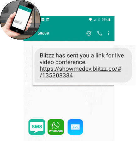 Blitzz-Enlace Asistencia Remota WhatsApp SMS